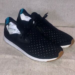 Native Black microsuede vented Espadrilles